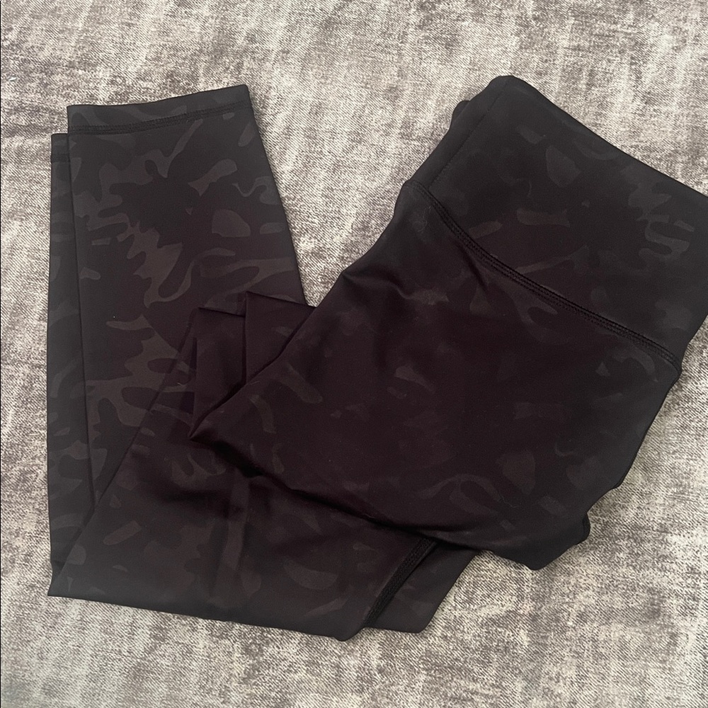 ZYIA Active Black Battleship Camo Light n Tight  Hi-Rise 7/8